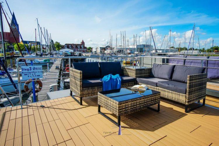 Hausboot Fjord Polaris Mit Biosauna In Barth Exterior foto